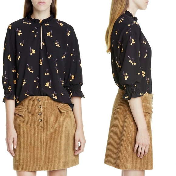 NWT BAUM UND PFERDGARTEN 90s Corduroy High Waist Flap Cargo Pocket Mini Skirt 4 - Picture 3 of 8